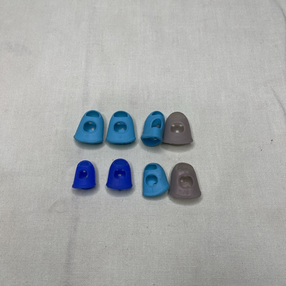 8pc Rubber Sewing Thimble Set Mixed Sizes Finger Protector Sewing Craft